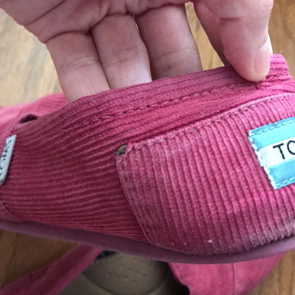 Pink Corduroy Toms - Picture 12 of 15